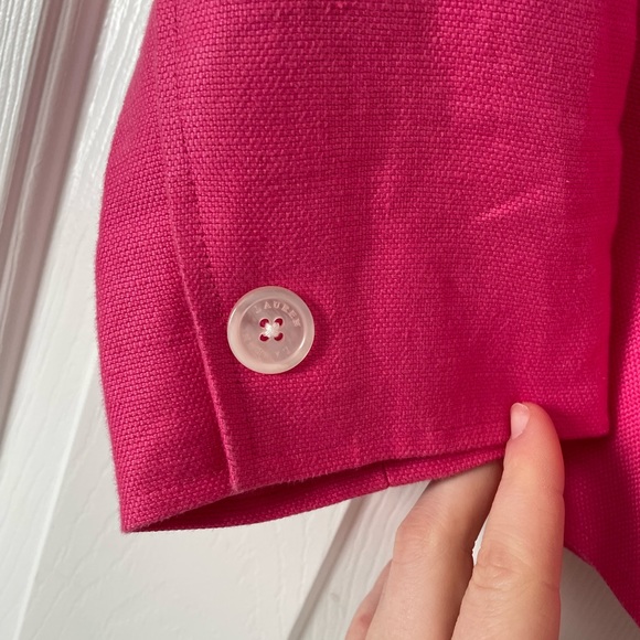 Spring Chic: Lauren Ralph Lauren Pink Linen Blazer 🌷 0280 - Picture 2 of 7